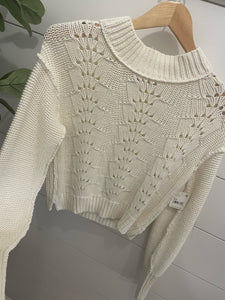 free people bell song pullover in ivory
