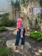 Load image into Gallery viewer, free people mixed fabric top