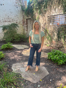 another love polina top in lilypad
