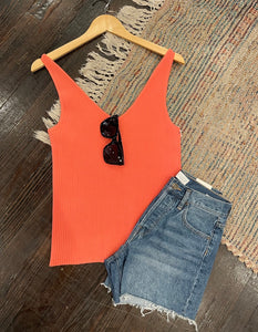 another love noa tank in burnt coral