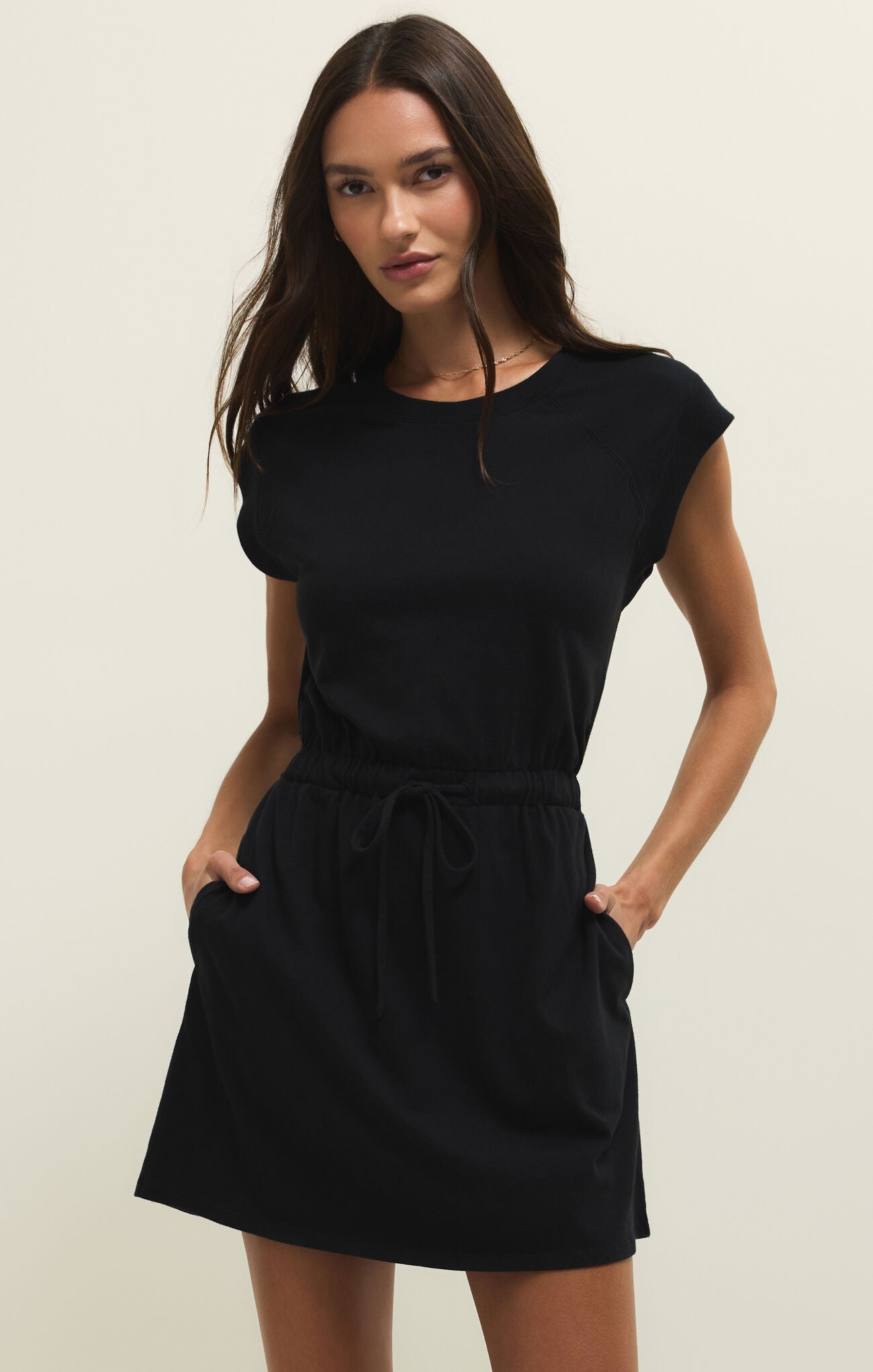 pre-order: kalani dress in true black