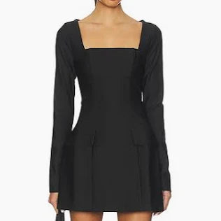 astr calanthe dress in black