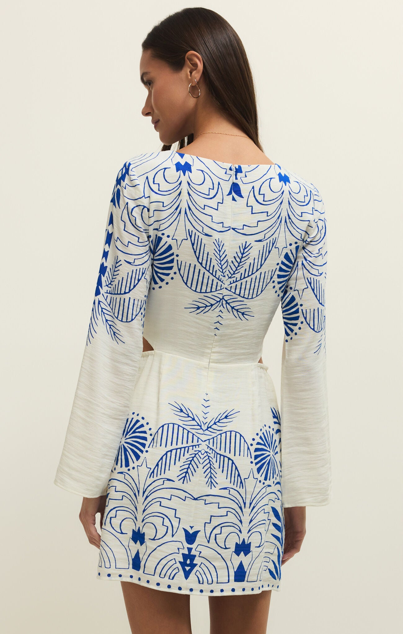 Pre-order: z supply tahina palm mini dress