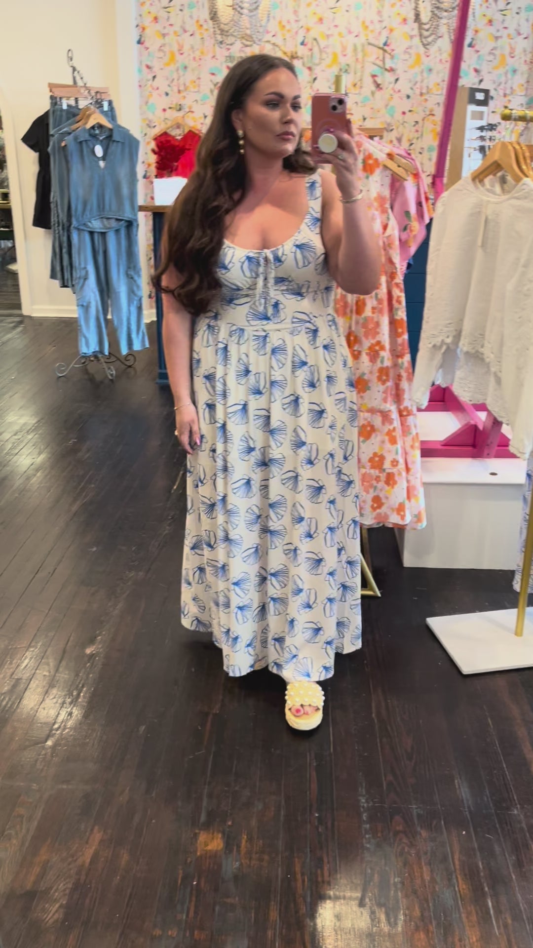 saltwater luxe hayley midi dress in ocean