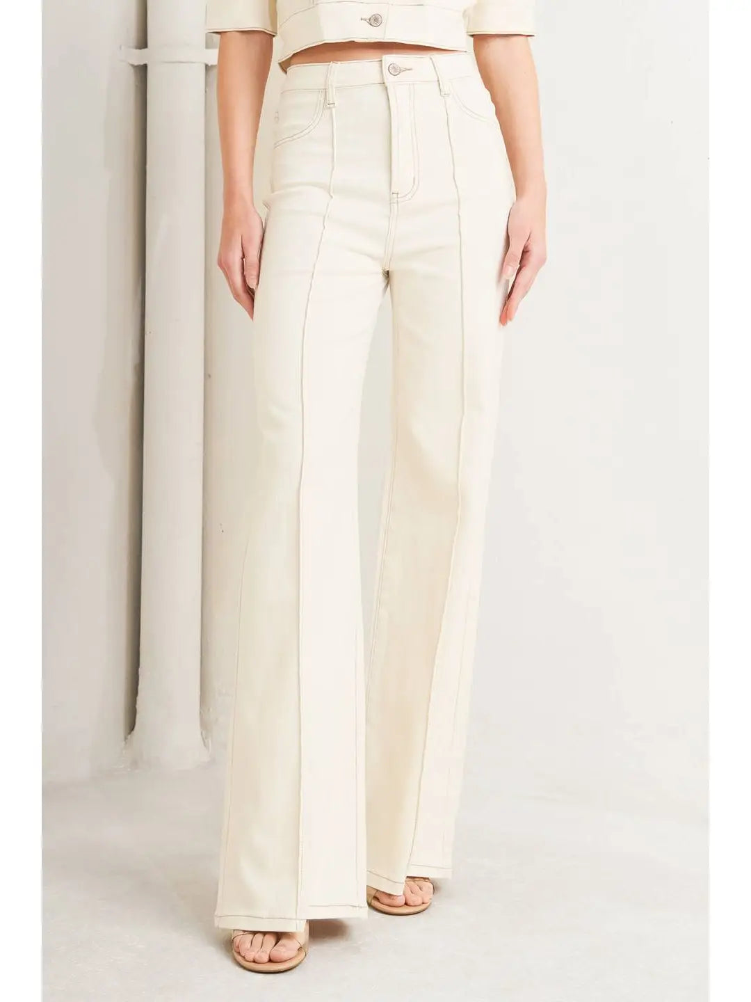 free market twill pant in ecru