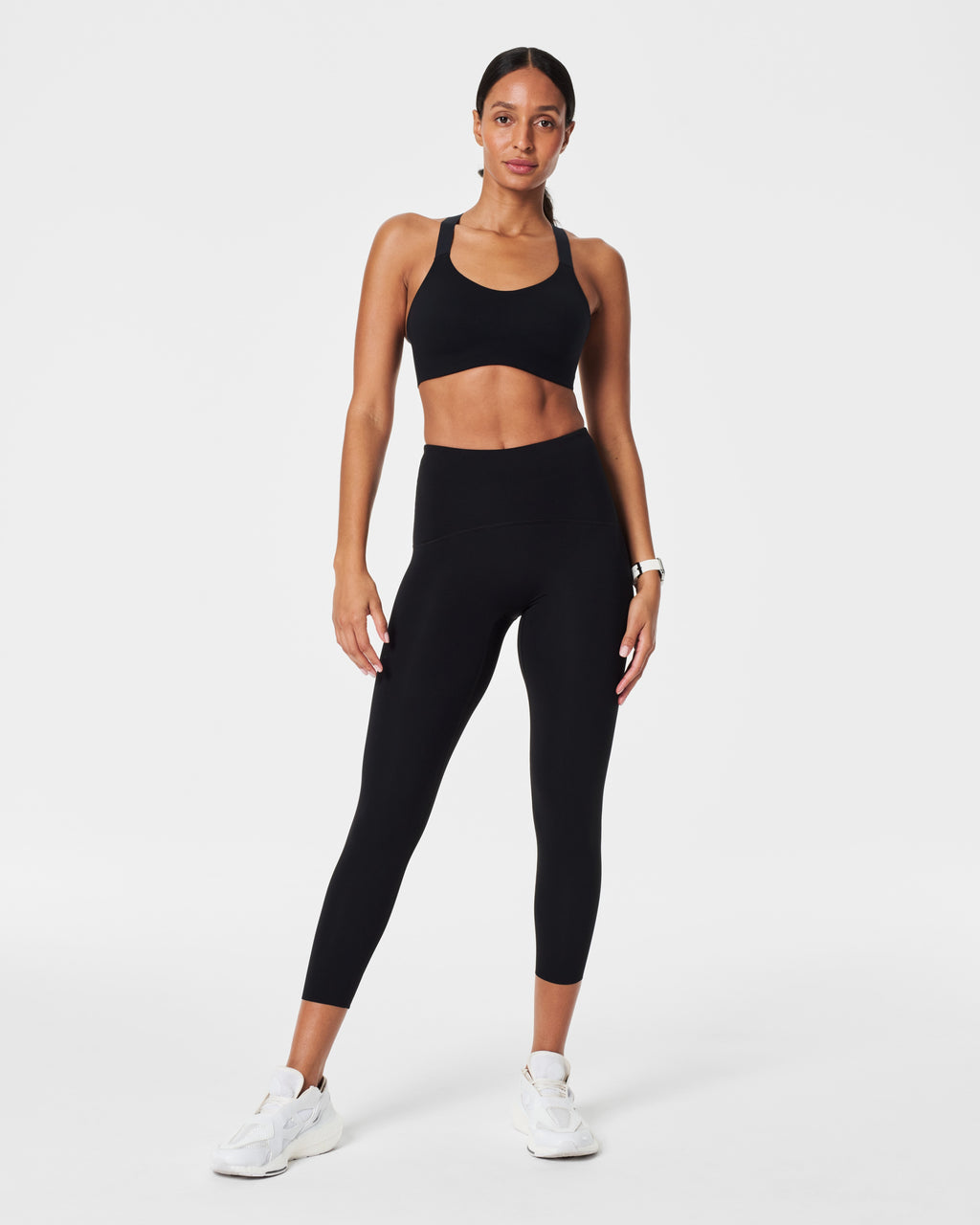 spanx booty boost leggings in black