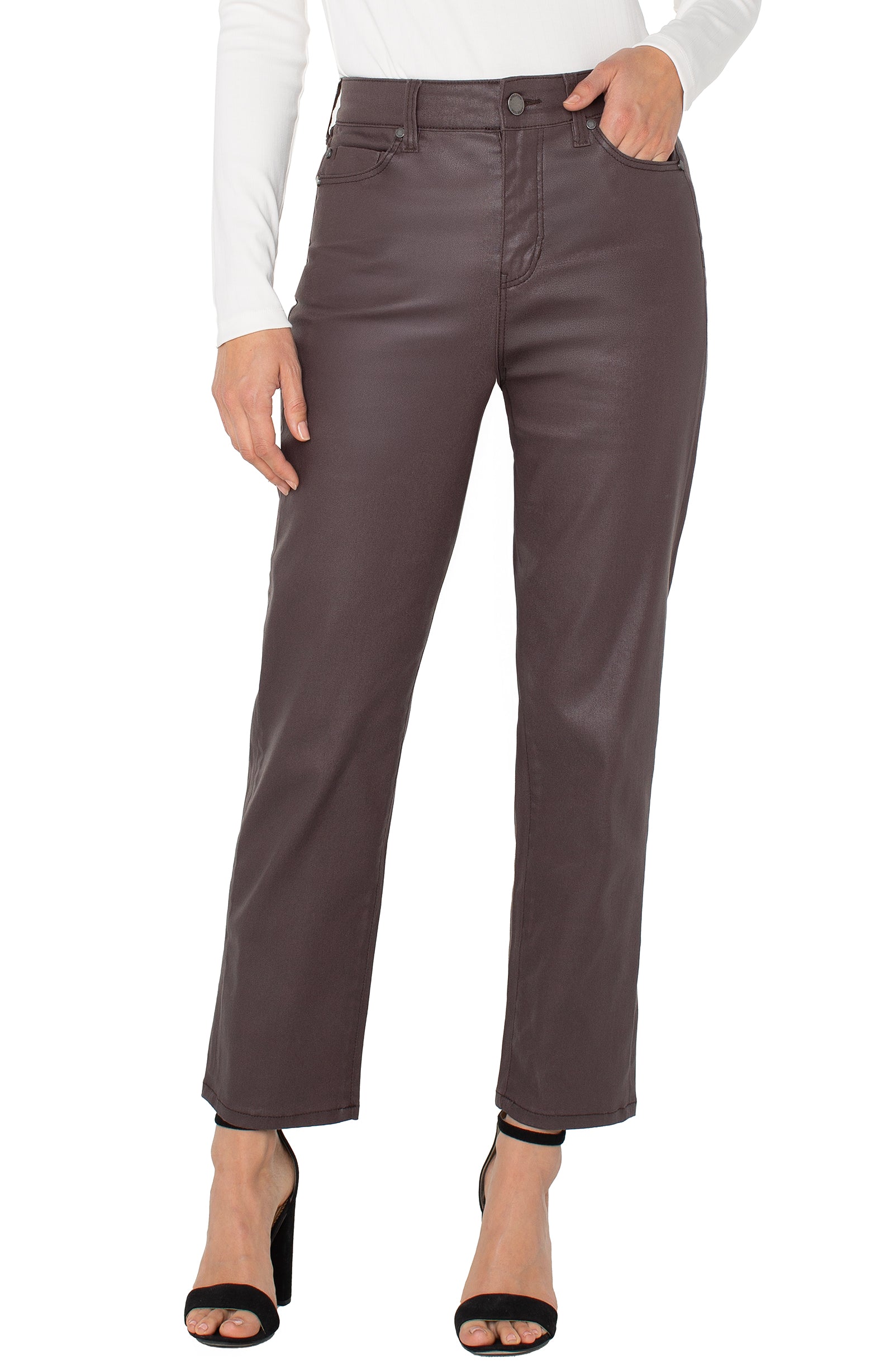 liverpool kennedy pant in raisin
