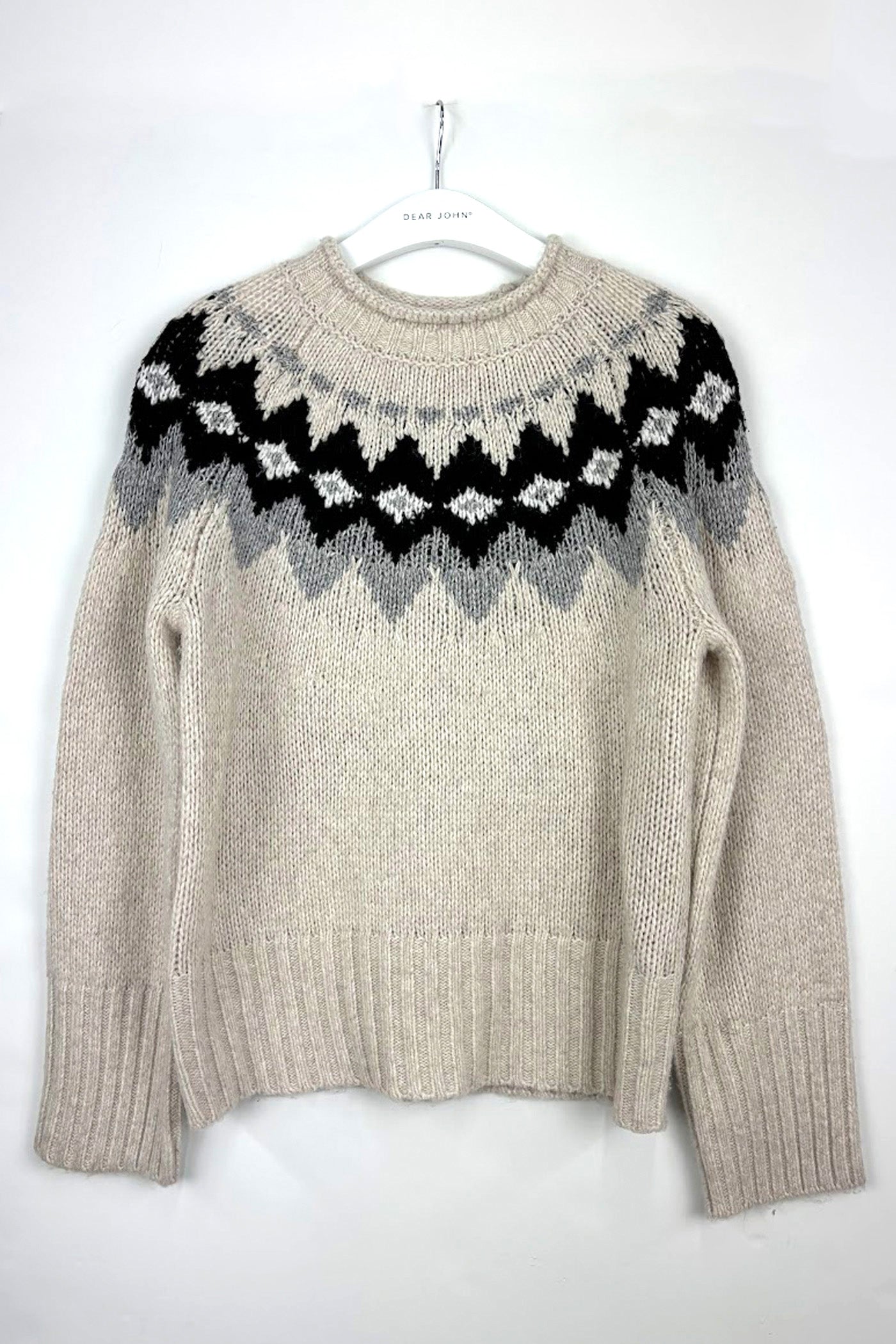 dear john ashlynn sweater in pearl cream