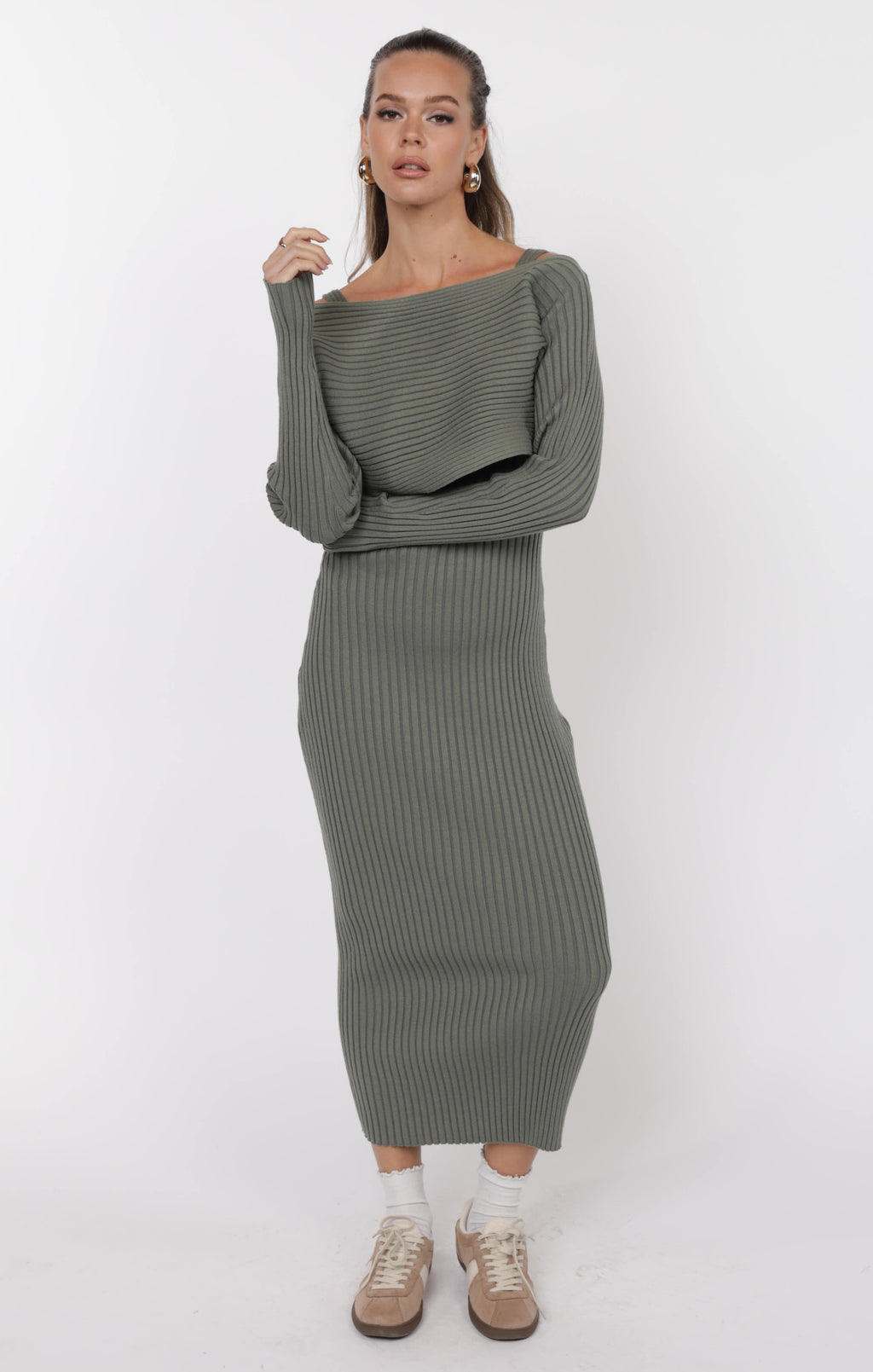 sage the label gabi sweater and dress set