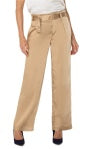 liverpool belted paperbag wide leg in gold coin