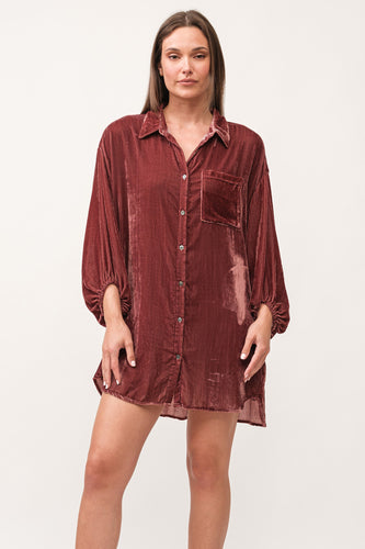 dear john leigh dress in marron