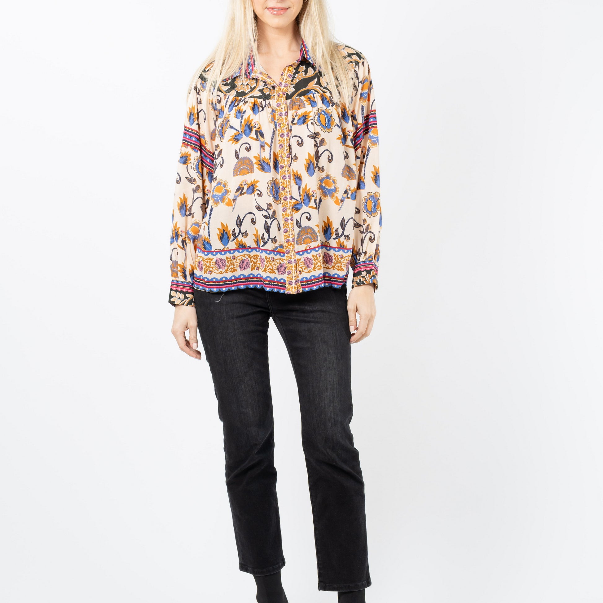 mahila rahema top in vanilla