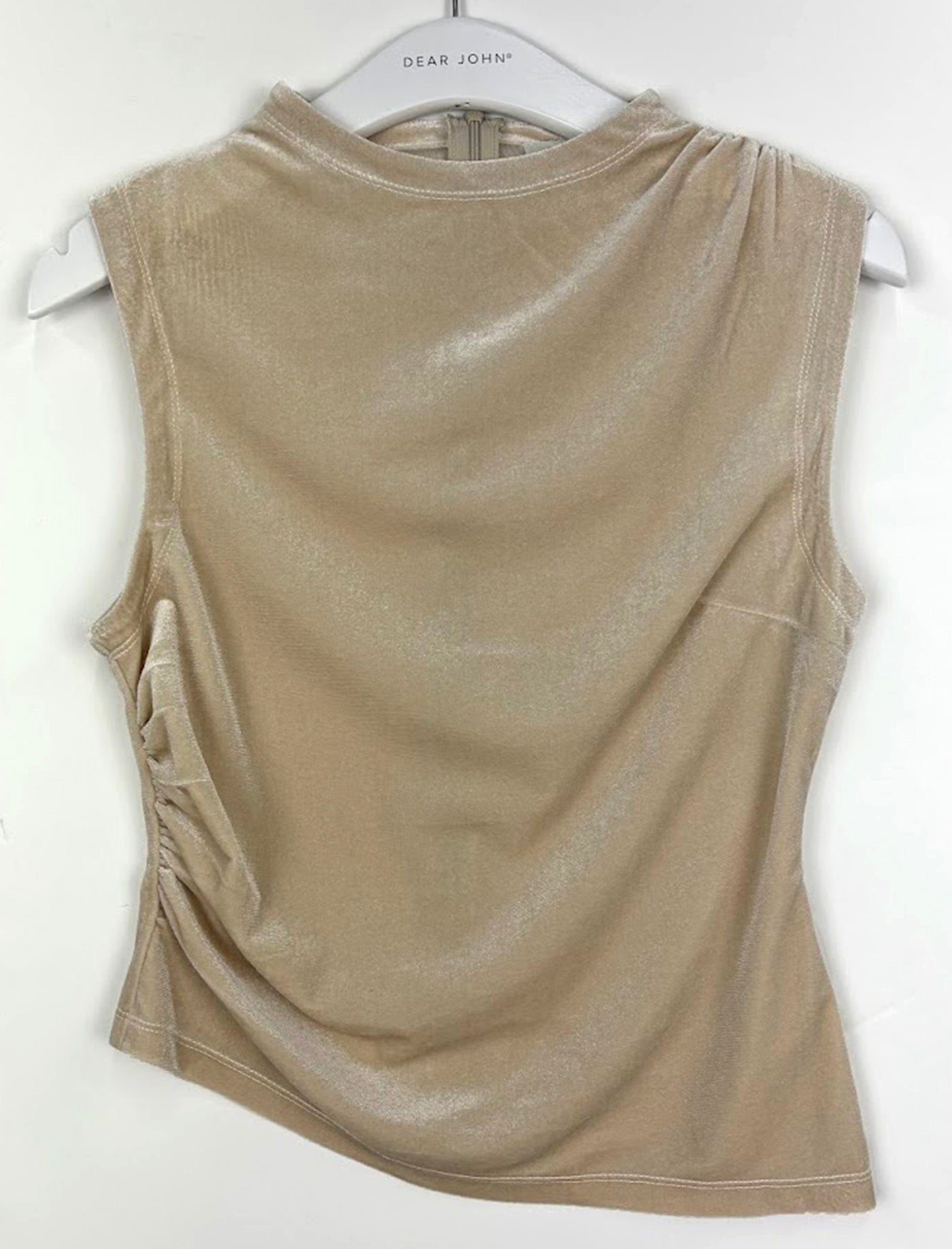 dear john shaunee top in pearl cream