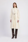 en saison gabriella midi dress in ivory