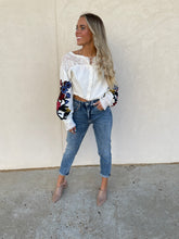 Load image into Gallery viewer, free people meadows embroidered top