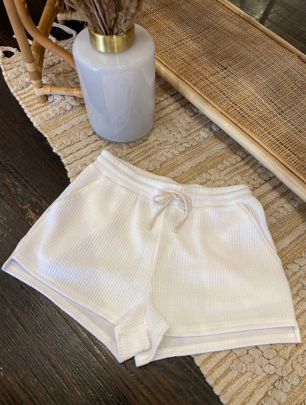 saltwater luxe shorts in white