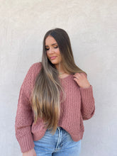 Load image into Gallery viewer, z supply brenda texture sweater in pink cedar