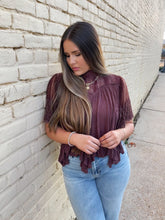 Load image into Gallery viewer, free people savannah top in chocolate lava